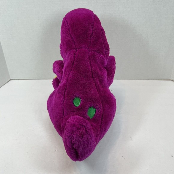 VINTAGE BARNEY & FRIENDS PLUSH HAND PUPPET 1992 DAKIN 14"  Dinosaur PBS - Picture 3 of 12